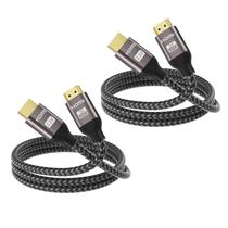 Cabo HDMI MT-VIKI 8K @60Hz 3,3 pés, 4K @120Hz, 48 Gbps, 2 pacotes