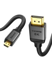 Cabo HDMI para HDMI Silkland 8K 4K 3,3 pés com Micro HDMI 2.1