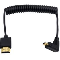 Cabo HDMI para micro HDMI Duttek 4K enrolado 90 graus 30-120 cm
