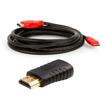 Cabo HDMI para Mini HDMI + Adaptador - 20 Metros