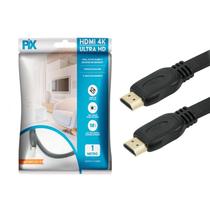 Cabo HDMI PIX 1M Flat 2.0 HDR 19 Pinos 4K Polybag 2