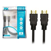 Cabo HDMI PIX 2m 2.0 4K 19 Pinos 018-2222