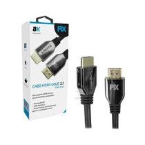 Cabo Hdmi Pix Gold 2.1 8k Ultra Hd E Hdr 1.5mt 018-2121