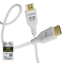 Cabo HDMI Pixio White 8K Ultra Certificado de Velocidade Ultra Alta