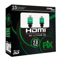 CABO HDMI PLUS - 2.0 4K HDR 19P 15 Metros - COM FILTRO - pix