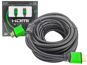 Cabo Hdmi Premium 2.0 4k Hdr 19p 3d Ultra C/Filtro 15m