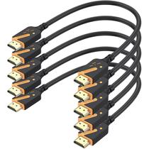 Cabo HDMI RyzzRooa Short 30 cm, pacote com 5, 18 Gbps de alta velocidade 2.0 Cabo HDMI RyzzRooa Short 30 cm, pacote com 5, 18 Gbps de alta velocidade 2.0