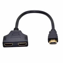 Cabo HDMI Splitter 1x2 Divisor Y para 2 TVs