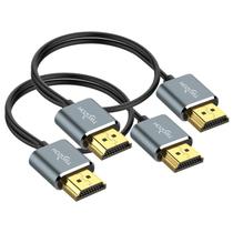 Cabo HDMI Twozoh Flexível e Slim, pacote de 1 m 2 4K @60Hz 18 gbps