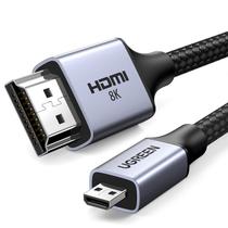 Cabo HDMI UGREEN 8K Micro HDMI para HDMI 2.1 Alumínio de 6,6 pés