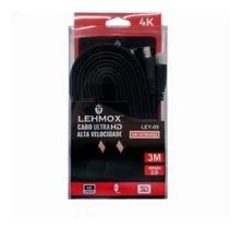 Cabo Hdmi Ultra Hd 3D 4K Alta Resolução 1080P 3 Metros 2.0