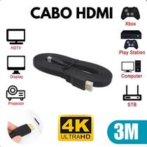 Cabo HDMI Ultra Resistente Premium 3 Metros Alta Definição Entrega Rápida TV Computador