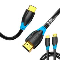 Cabo Hdmi Vention 4k Full HD Ultra Speed 18gb Pc Gamer 3m