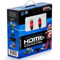 Cabo HDMI Versão 2.0, 19 Pinos, 4K, Ultra HD, 3D - 20 metros