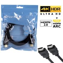 Cabo hdmi versão 2.0 4k ultra hd arc 1,5 metros - fortrek hd201