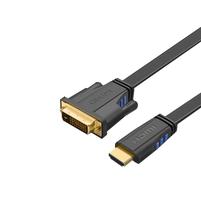 Cabo HDMI x DVI 24+1 Flat 10 Metros 1080p Bi-Direcio - Bolaazul