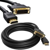 Cabo Hdmi X Dvi 24x1 Conector Ouro Blindado De 15 Metros