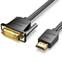 Cabo HDMI x DVI D Blindado Pc Notebook Monitor 50cm Vention Cabo HDMI x DVI D Blindado Pc Notebook Monitor 50cm Vention