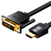 Cabo HDMI x DVI D Blindado PC Notebook Monitor 50cm Vention Cabo HDMI x DVI D Blindado PC Notebook Monitor 50cm Vention