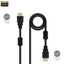 Cabo HDMI x HDMI 2.0 4K Ultra HD de Alta Velocidade com Filtro Anti Ruído Duplo (70cm) Cabo HDMI x HDMI 2.0 4K Ultra HD de Alta Velocidade com Filtro Anti Ruído Duplo (70cm)