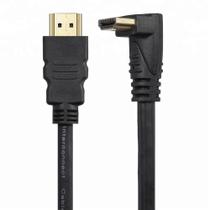 Cabo HDMI x HDMI com Plug L de 90graus de 1.2 Metros