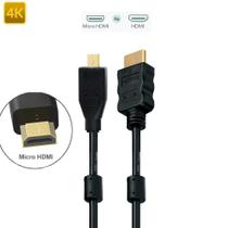 Cabo Hdmi X Micro-Hdmi 2.0 4K Ultra Hdr Filtro Anti Ruído