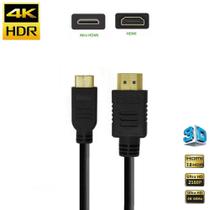 Cabo HDMI x Mini-HDMI 2.0 4K 2160P HDR Alta Velocidade 30cm Cabo HDMI x Mini-HDMI 2.0 4K 2160P HDR Alta Velocidade 30cm