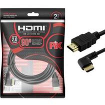 Cabo HDMIxHDMI 2.0 4K Filtro 2 MTS C/ Ponta 90 Graus