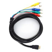 Cabo HDTV 1.5m para 5 RCA AV Áudio Vídeo 8K Cabo HDTV 1.5m para 5 RCA AV Áudio Vídeo 8K