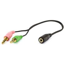Cabo Headset para Fone 2 P2 Macho para 1 P2 - Fêmea Cabo Headset para Fone 2 P2 Macho para 1 P2 - Fêmea