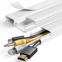 Cabo Hider Yecaye TV CMC02 para 4 cabos de PVC branco de 47 polegadas