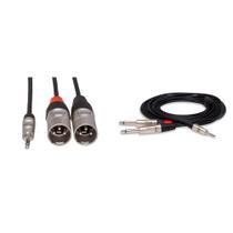 Cabo HOSA HMX-003Y TRS de 3,5 mm para Dual XLR Pro Stereo de 1 m