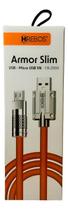 Cabo Hrebos Armor Slim Turbo Usb A Para Micro Usb V8 Preto
