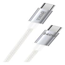 Cabo Hrebos Ultra Cable Type C - 240w 2 Metros Branco Cb-381 Branco Cabo Hrebos Ultra Cable Type C - 240w 2 Metros Branco Cb-381 Branco