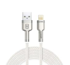 Cabo Hrebos USB-A/Lightning, Turbo Metal CB-251I 1M - Branco