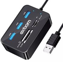 Cabo Hub Usb 2.0 Notebook Pc Computador Micro Sd Multi Porta Leitor Dispositivos Escritório Sistemas Pen Drive