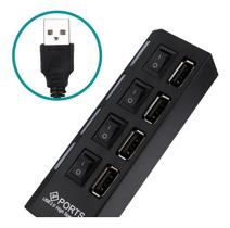 Cabo Hub Usb Extensor 2.0 4 Portas High Speed Pendrive Mouse