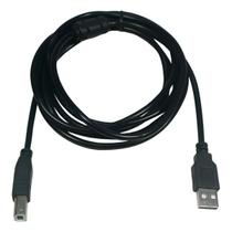 Cabo Impressora USB 2.0 A B 3 Metros Preto Com Filtro Universal