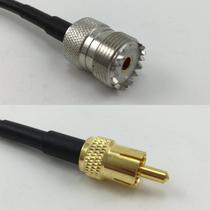 Cabo Imptora 15 cm RGU178 SO239 UHF Fêmea para RCA Macho