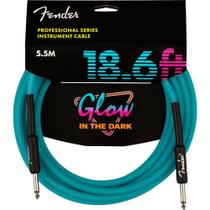 Cabo Instrumento Fender Pro Glow In The Dark 18,6FT 5,5m Azul