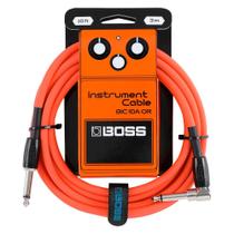 Cabo Instrumentos P10/P10L 3 metros Boss BIC-10A-OR Laranja Cabo Instrumentos P10/P10L 3 metros Boss BIC-10A-OR Laranja