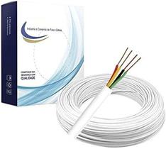 CABO INTERFONE 40m BRANCO ALARME 4 VIAS