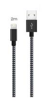 Cabo IOS Usb 2 Metros 6 6s 7 8 X Xr Xs Super Resistente