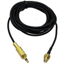 Cabo Jumper Coaxial RF De 3.5mm RG174 Mono TS Macho Para SMA Fêmea Com Conector Bulkhead, Crimpado,