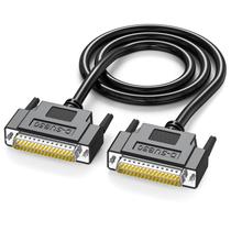 Cabo JUXINICE D-Sub de 50 pinos blindado DB50 M/M 1,5 m preto