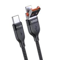 Cabo Kaidi Conector Duplo Tipo C USB 1,2 metros KD-2505CC (1162) Cabo Kaidi Conector Duplo Tipo C USB 1,2 metros KD-2505CC (1162)