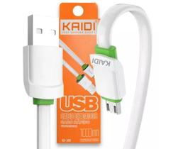Cabo Kaidi Dados Micro Usb Reforçado V8 Carga Rapida Fast Ch