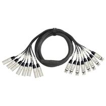 Cabo KIRLIN MT-815-5M de 5 m e 8 canais XLR M/F