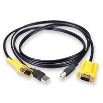 Cabo KVM USB VGA 1.5 Metro Para Chaveador KVM Comtac 9377
