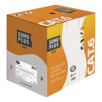 Cabo Lan U/utp 24awg X 4 Pares Cat.6 Cmx 305 Metros Cinza 23400200 - FURUKAWA SOHO PLUS